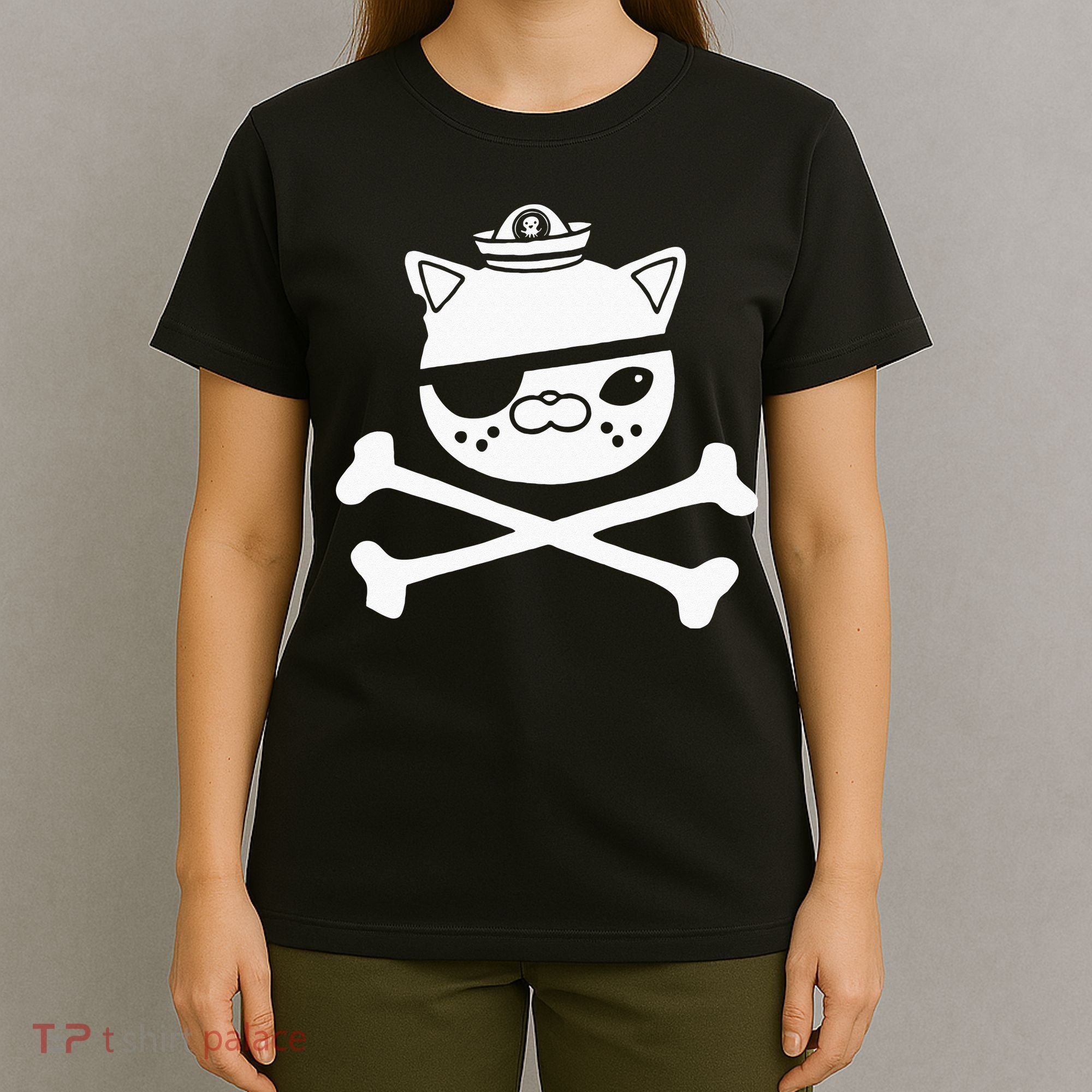 Kids Kwazii Cute Funny Pirate Cat Kids T-Shirt
