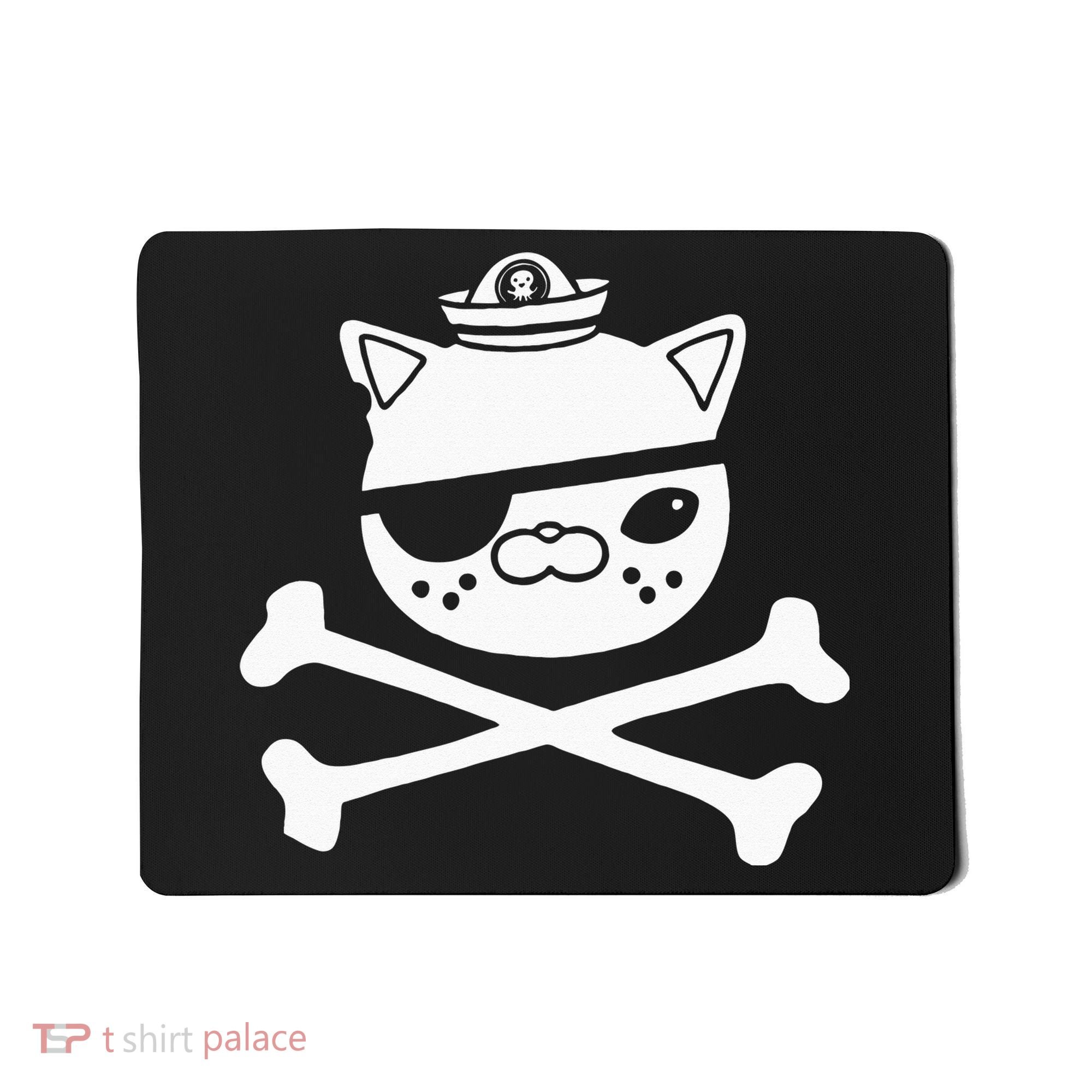Kids Kwazii Cute Funny Pirate Cat Kids Mousepad