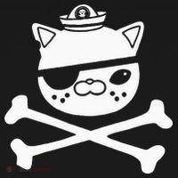 Kids Kwazii Cute Funny Pirate Cat Kids Mousepad thumb 1