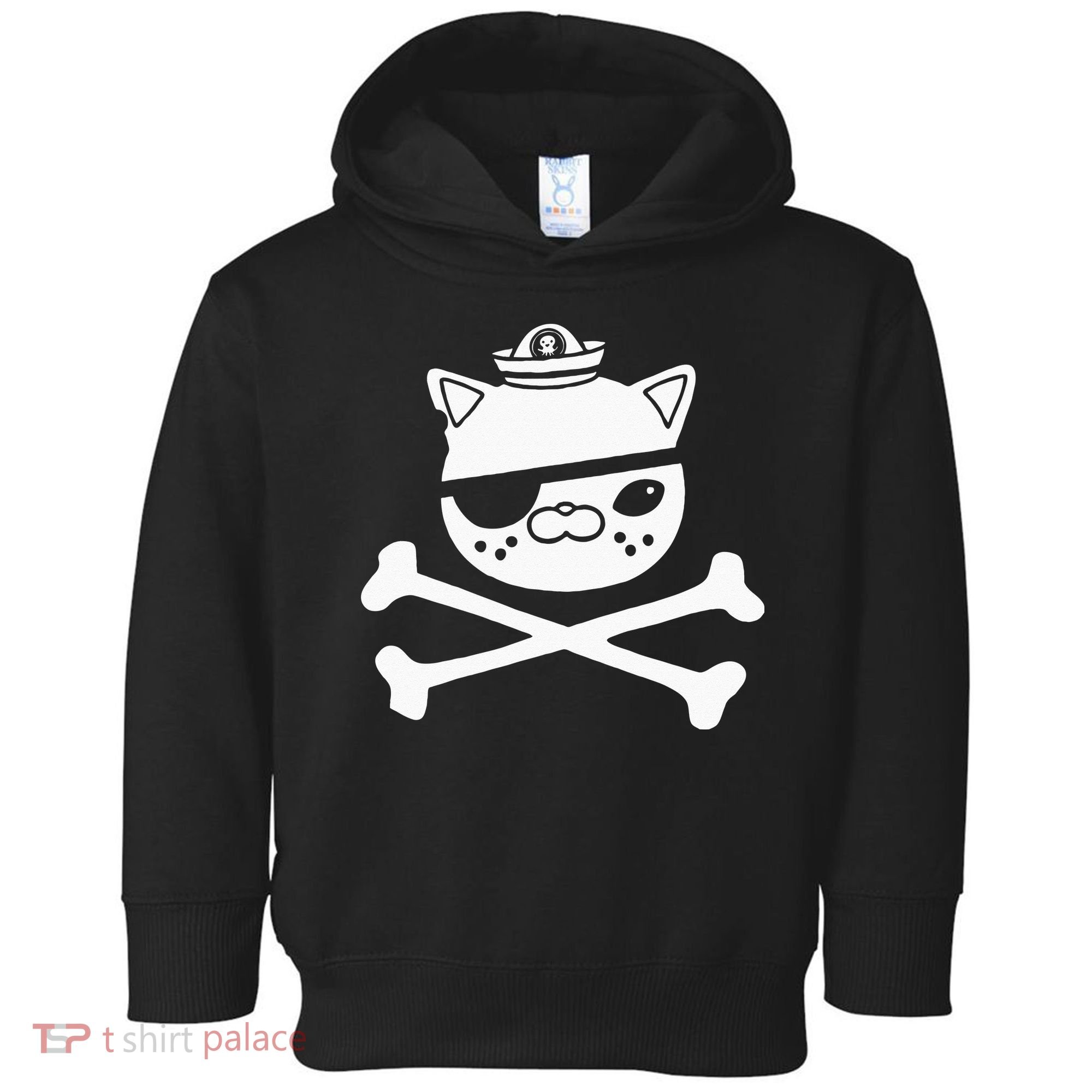 Kids Kwazii Cute Funny Pirate Cat Kids Toddler Hoodie