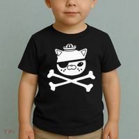 Kids Kwazii Cute Funny Pirate Cat Kids Toddler T-Shirt thumb 2