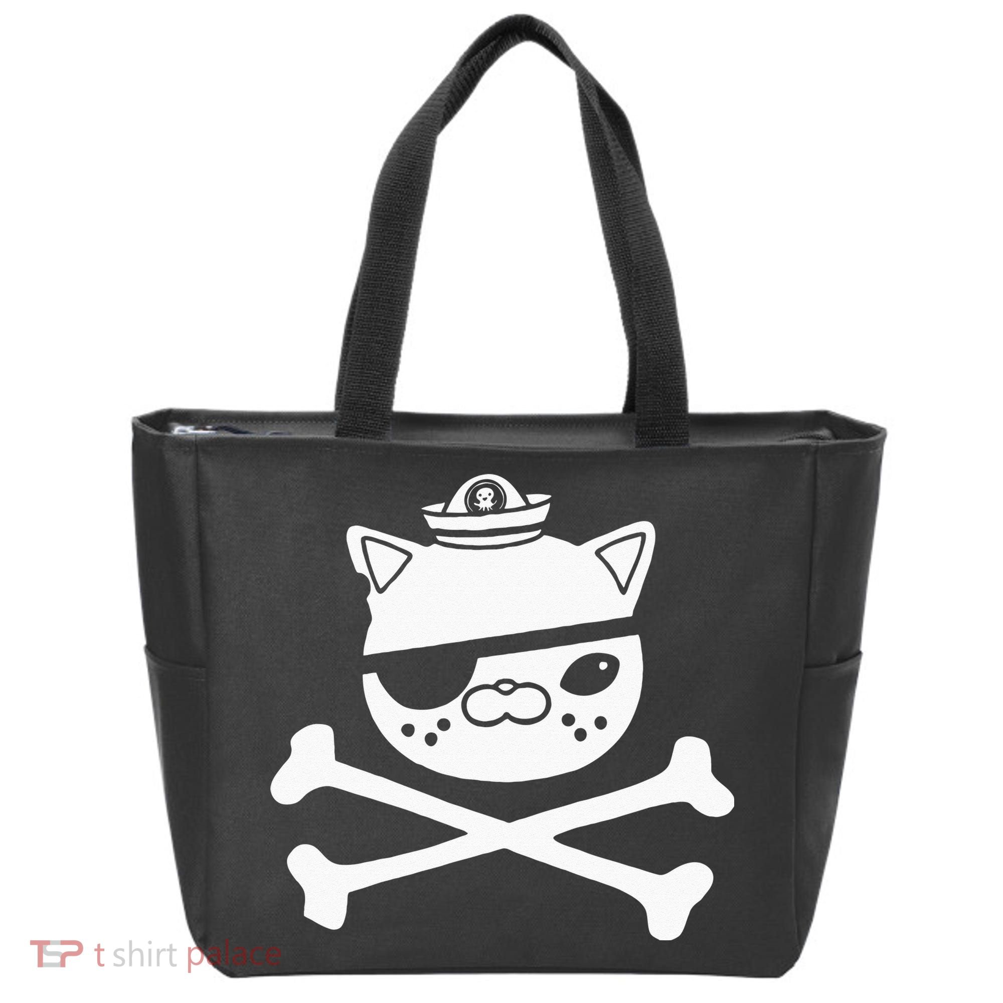 Kids Kwazii Cute Funny Pirate Cat Kids Tote Bag