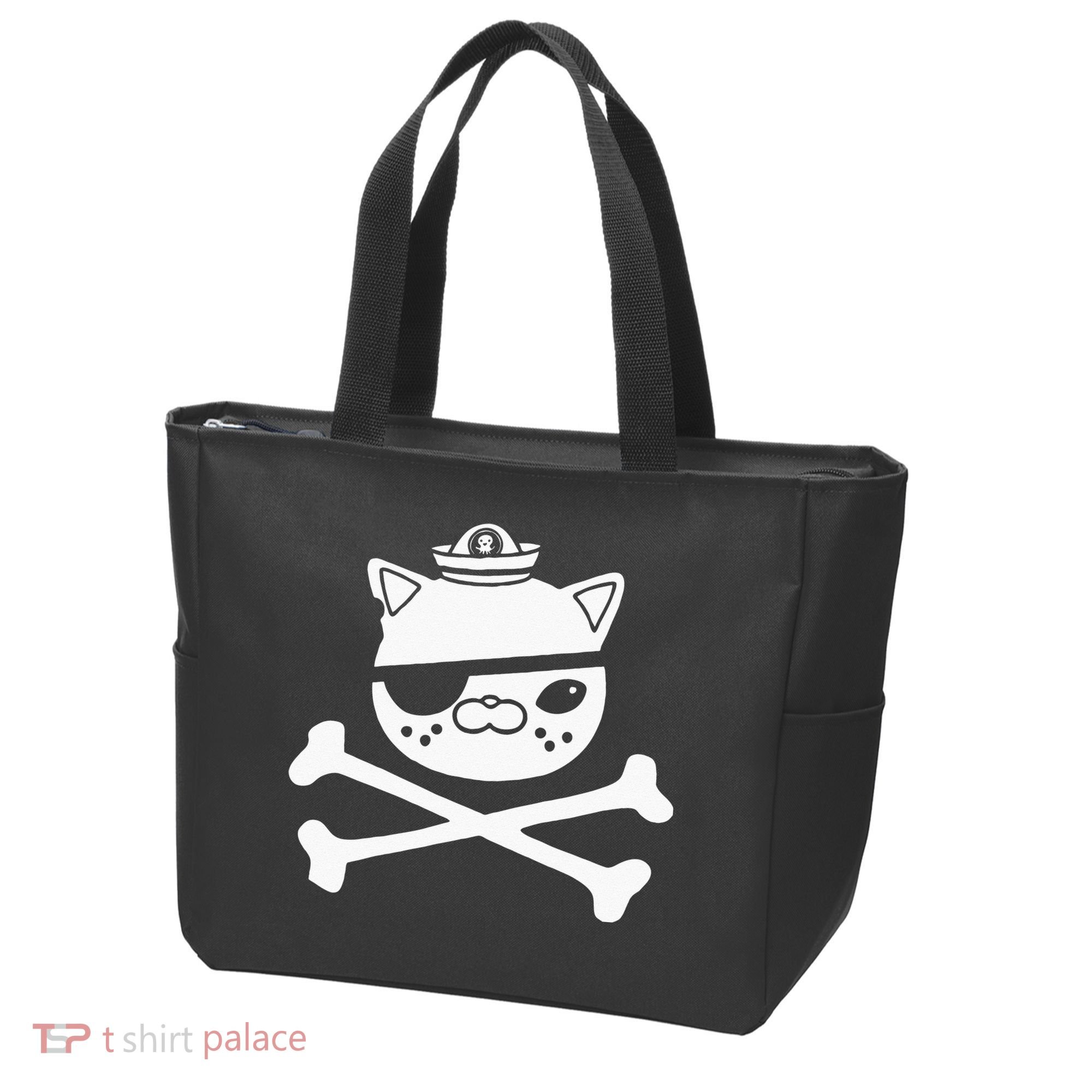 Kids Kwazii Cute Funny Pirate Cat Kids Tote Bag