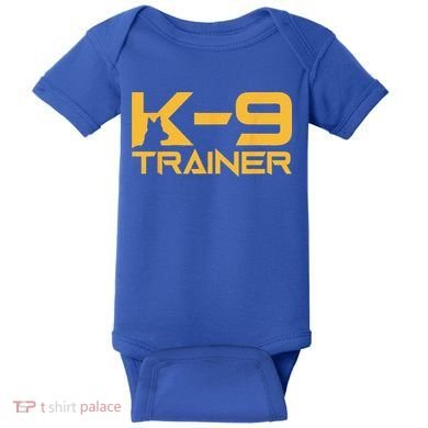 K9 K9 Dog Handler Trainer Police Security Halloween Baby Bodysuit