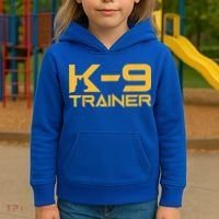 K9 K9 Dog Handler Trainer Police Security Halloween Kids Hoodie thumb 3