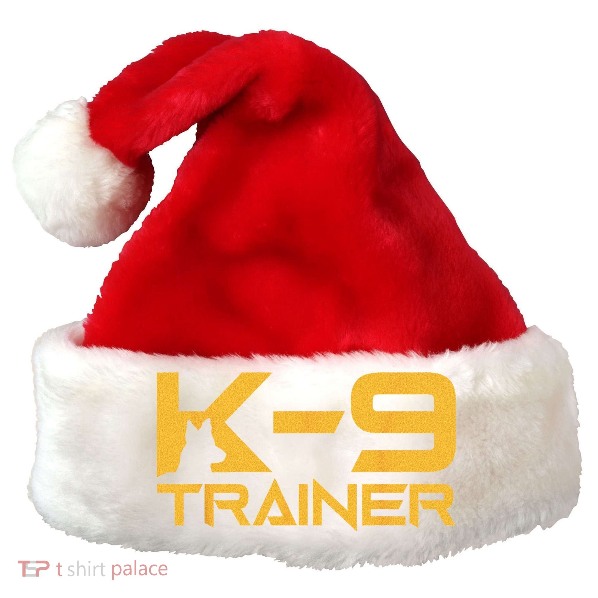 K9 K9 Dog Handler Trainer Police Security Halloween Santa Hat