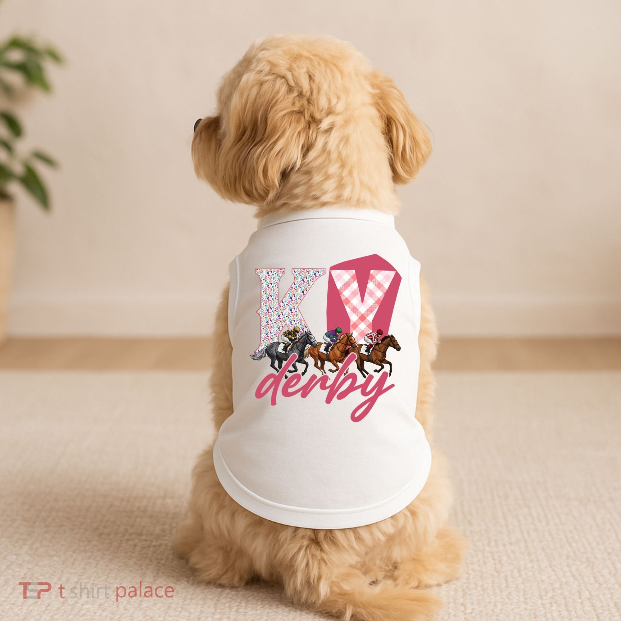 Kentucky KY Derby Doggie Tank