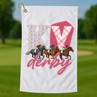 Kentucky KY Derby Golf Towel thumb 1