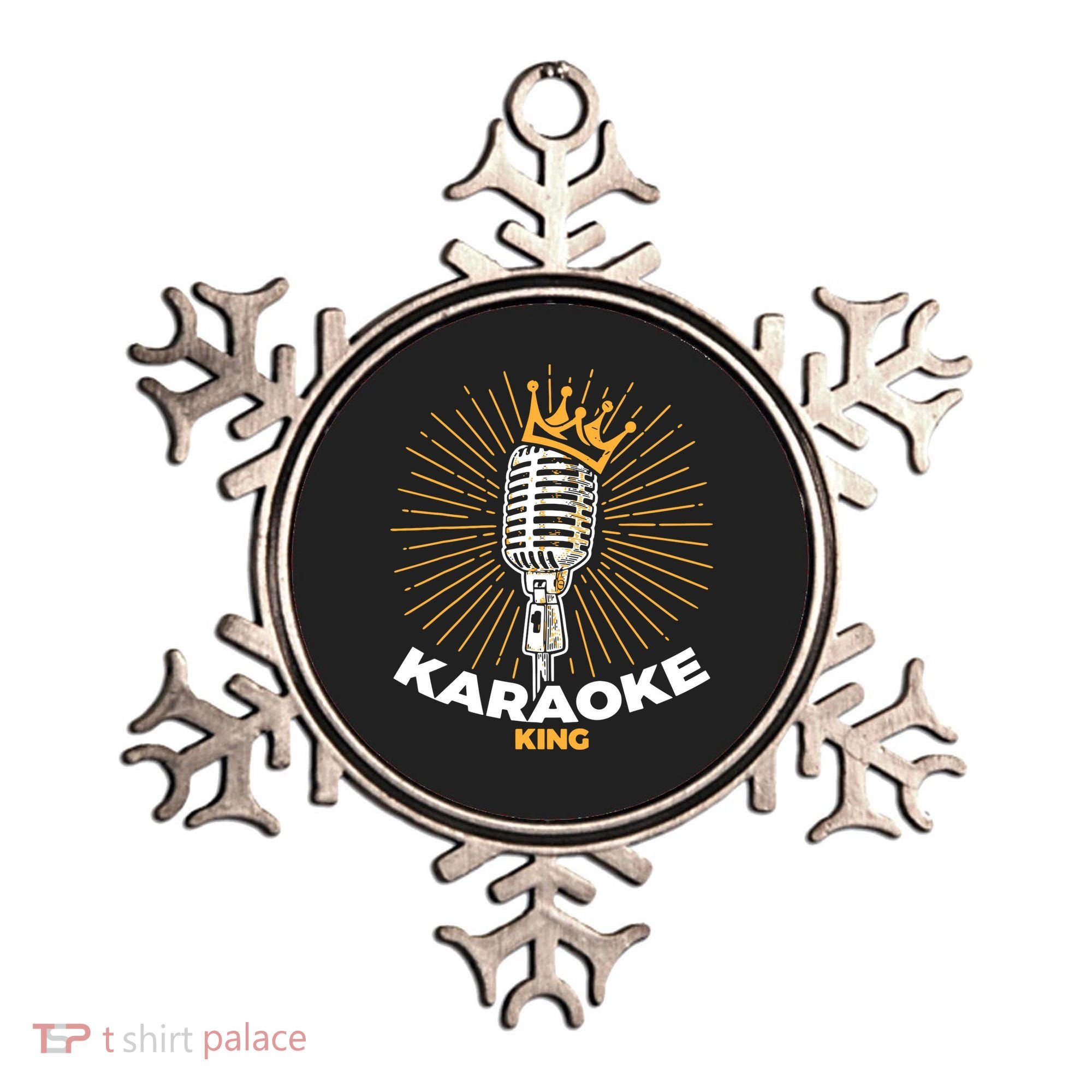 Karaoke King For Singers And Music Makers Karaoke Ornament