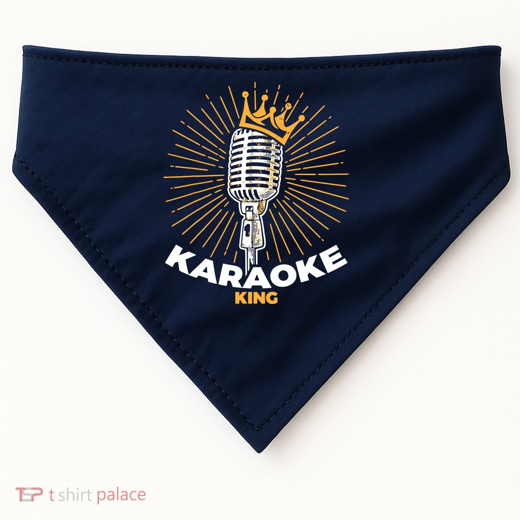 Karaoke King For Singers And Music Makers Karaoke USA-Made Doggie Bandana