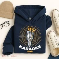 Karaoke King For Singers And Music Makers Karaoke Hoodie thumb 4
