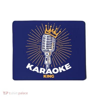 Karaoke King For Singers And Music Makers Karaoke Mousepad
