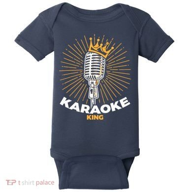 Karaoke King For Singers And Music Makers Karaoke Baby Bodysuit