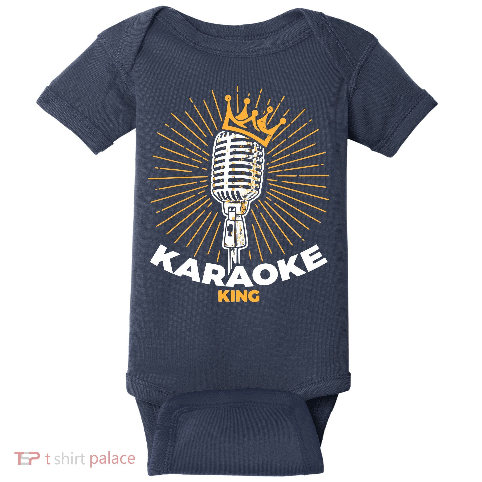 Karaoke King For Singers And Music Makers Karaoke Baby Bodysuit