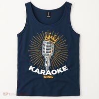 Karaoke King For Singers And Music Makers Karaoke Tank Top thumb 2