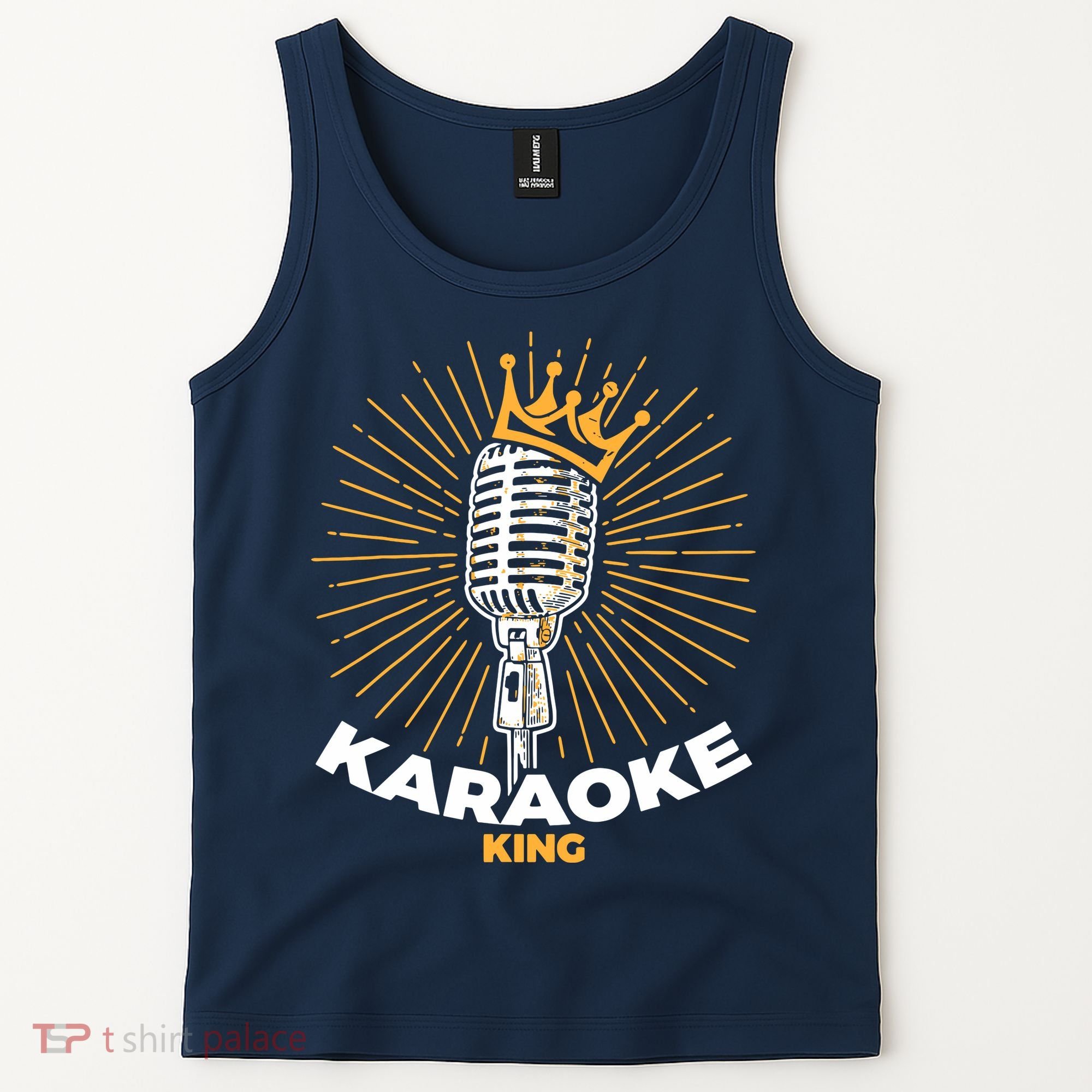 Karaoke King For Singers And Music Makers Karaoke Tank Top