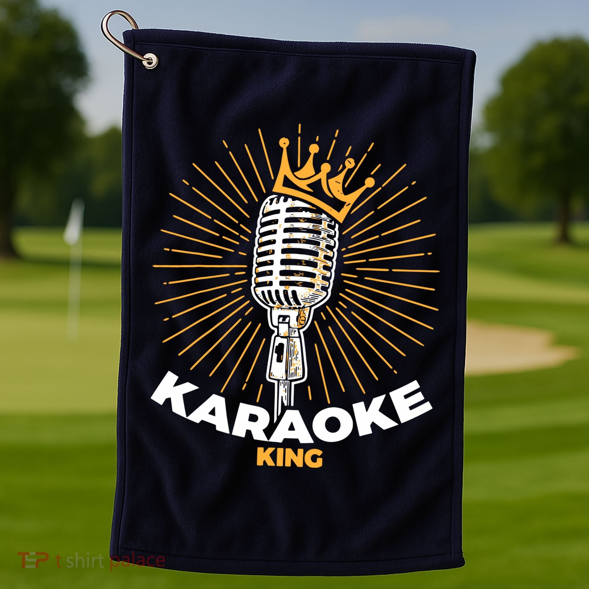 Karaoke King For Singers And Music Makers Karaoke Golf Towel
