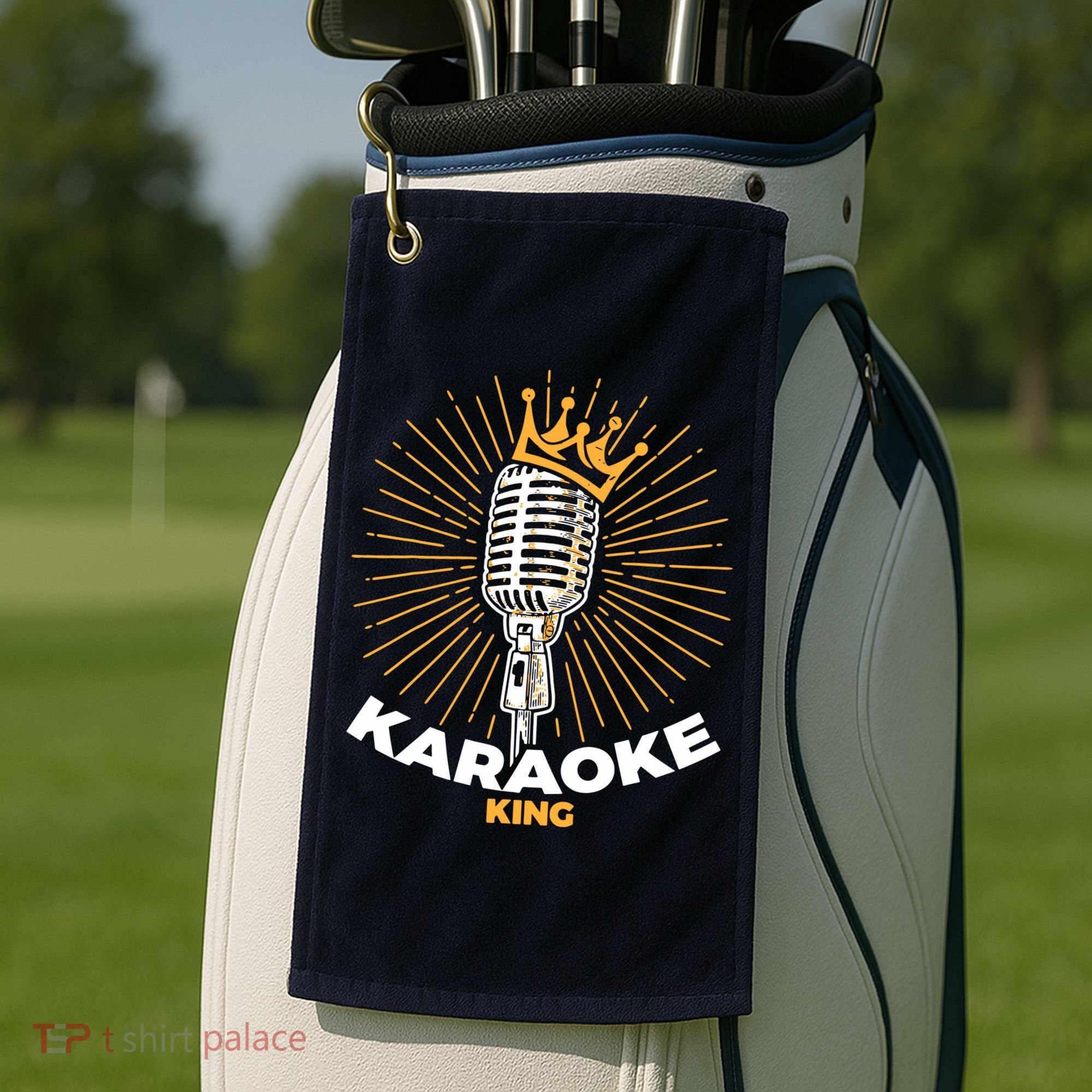 Karaoke King For Singers And Music Makers Karaoke Golf Towel