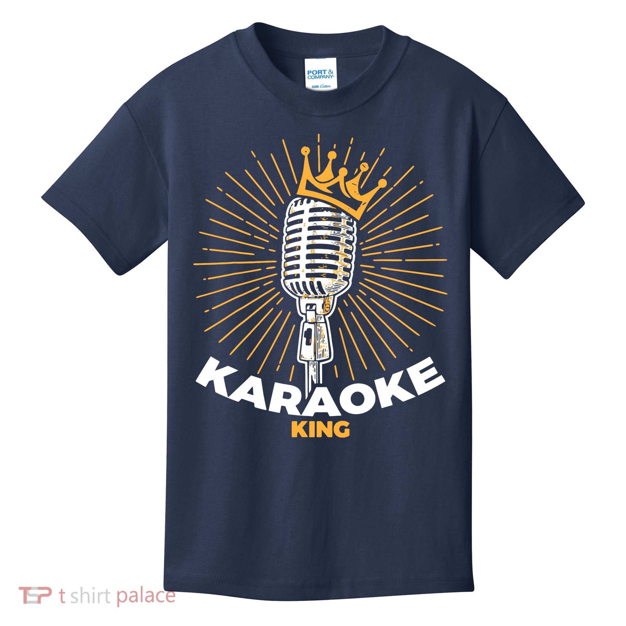 Karaoke King For Singers And Music Makers Karaoke Kids T-Shirt