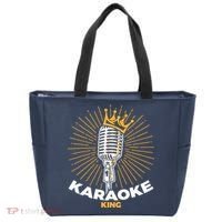 Karaoke King For Singers And Music Makers Karaoke Tote Bag thumb 0
