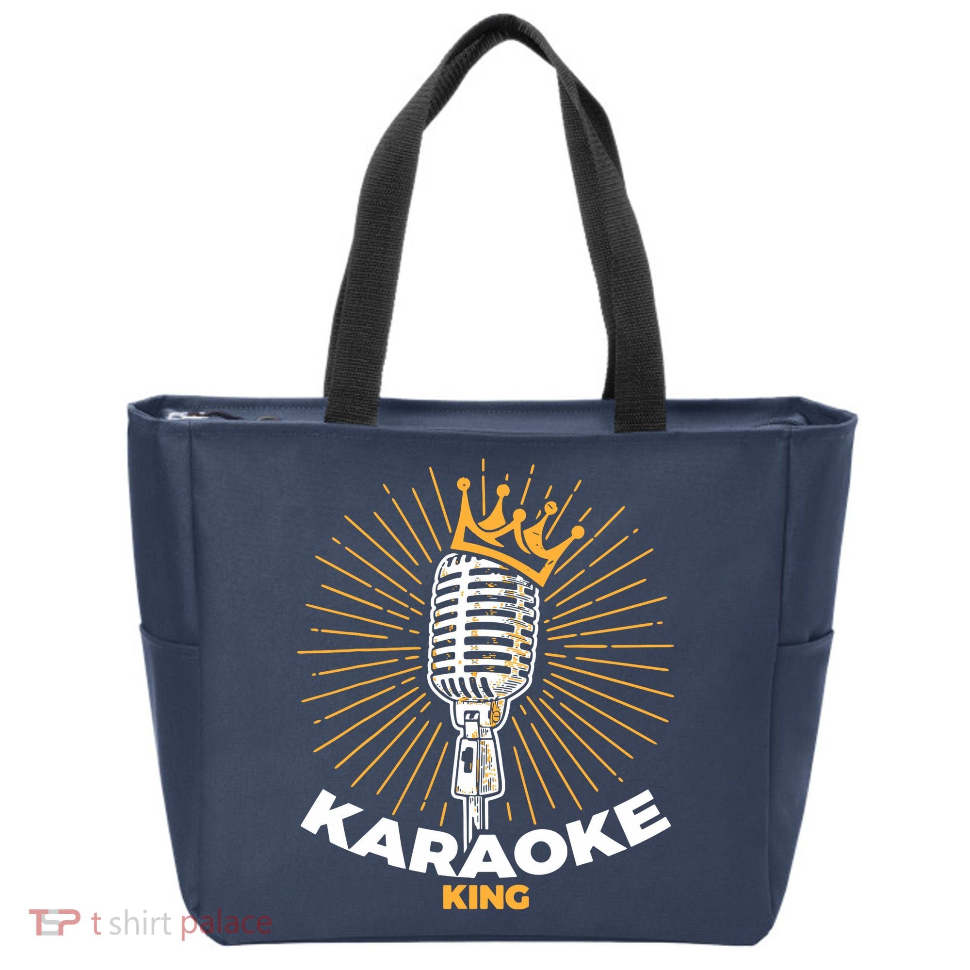 Karaoke King For Singers And Music Makers Karaoke Tote Bag