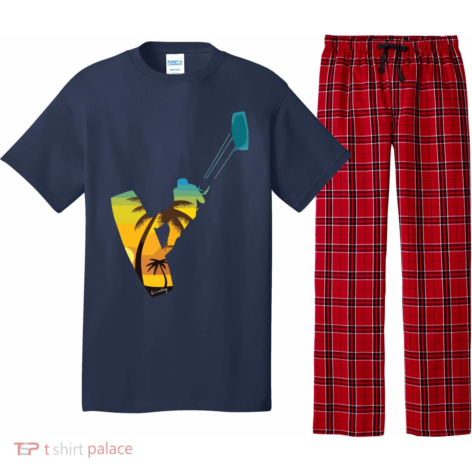 KITE Kiteboarding Kitesurfing Surf For Kitsurfer Surfer Pajama Set