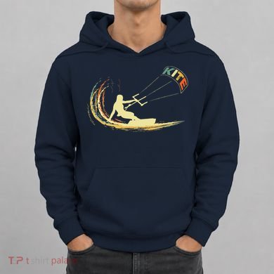 Kite Kiteboarding Kitesurfing Surf Vintage Retro Holiday Hoodie