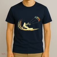 Kite Kiteboarding Kitesurfing Surf Vintage Retro Holiday T-Shirt thumb 3