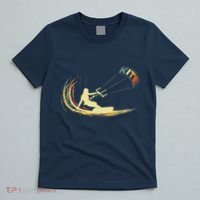 Kite Kiteboarding Kitesurfing Surf Vintage Retro Holiday T-Shirt thumb 5