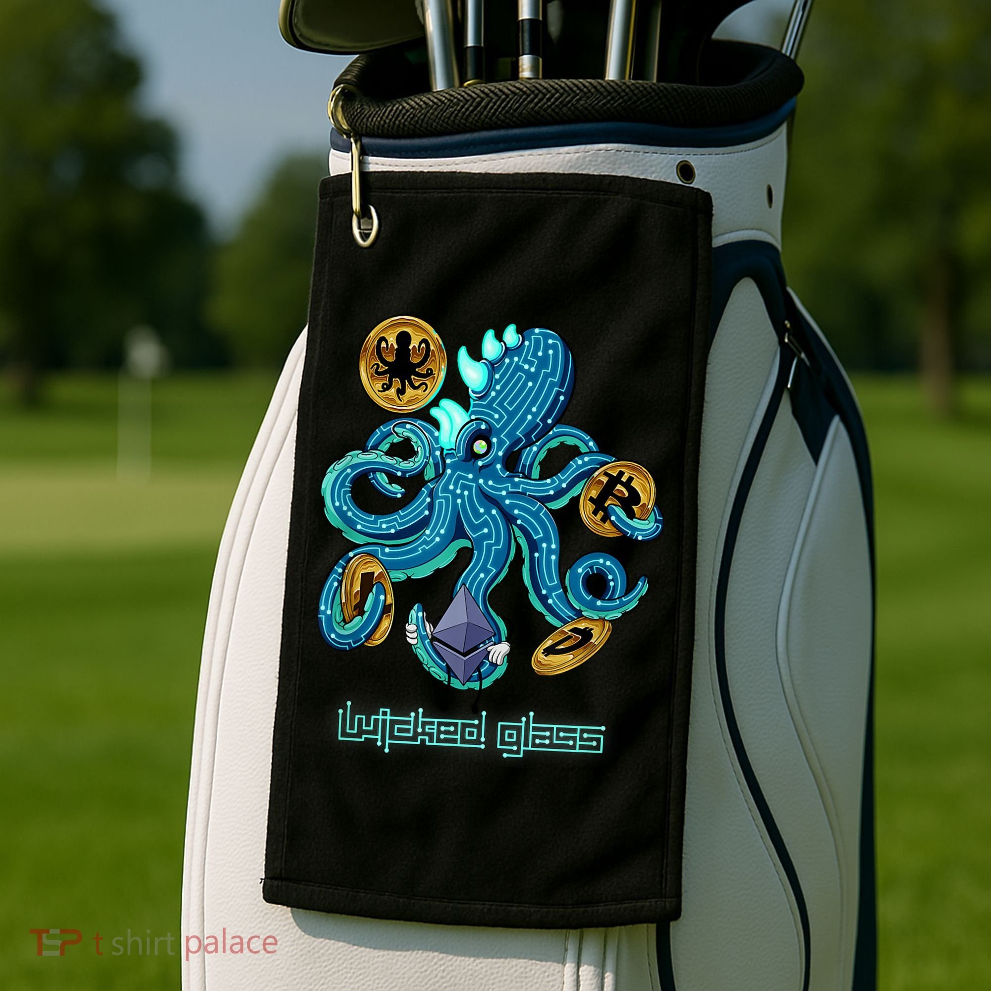 Krypto Kraken Golf Towel