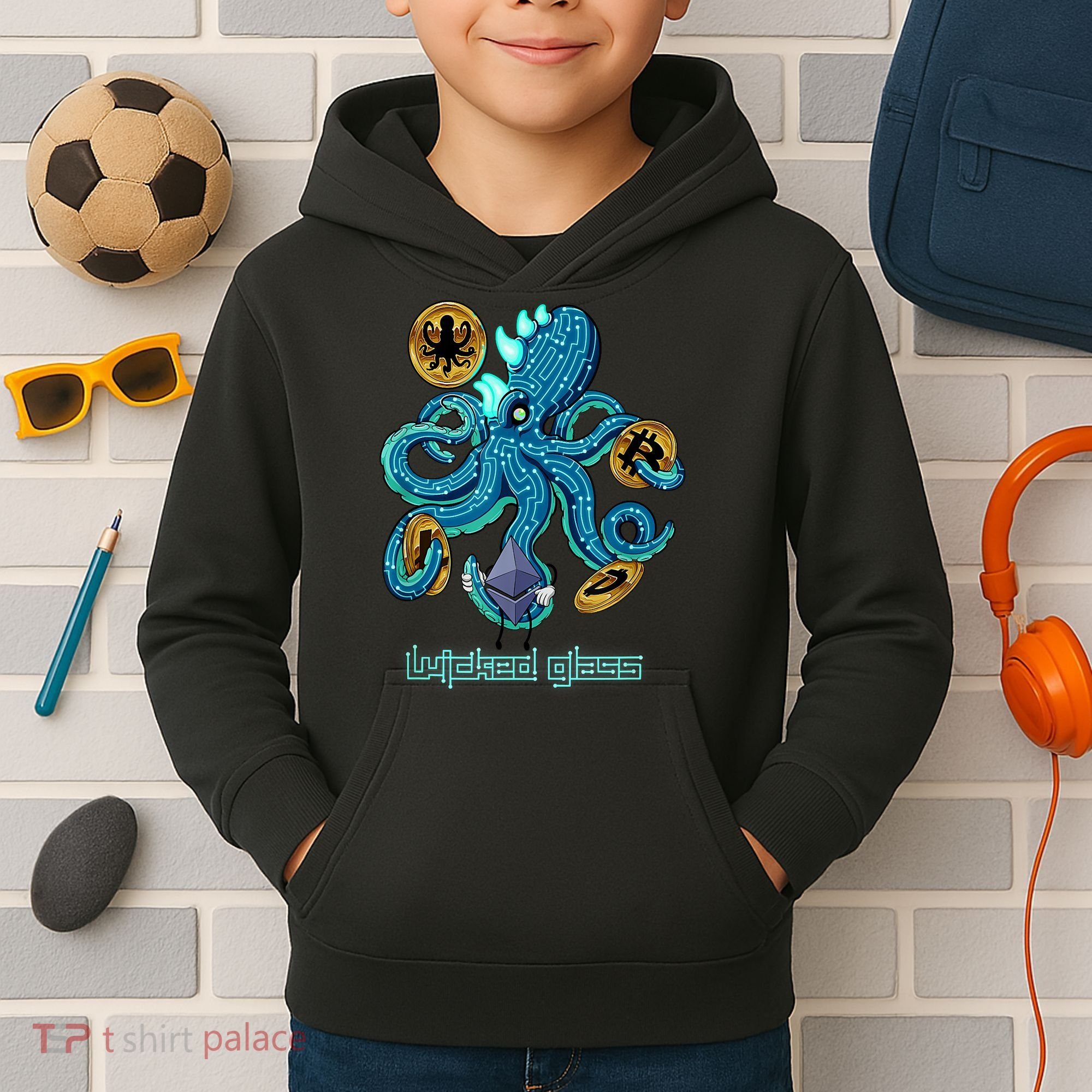 Krypto Kraken Kids Hoodie