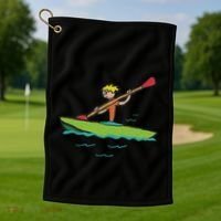 Kayaking Kayak Golf Towel thumb 1