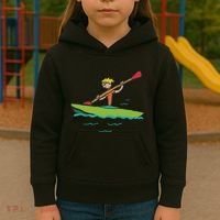 Kayaking Kayak Kids Hoodie thumb 3