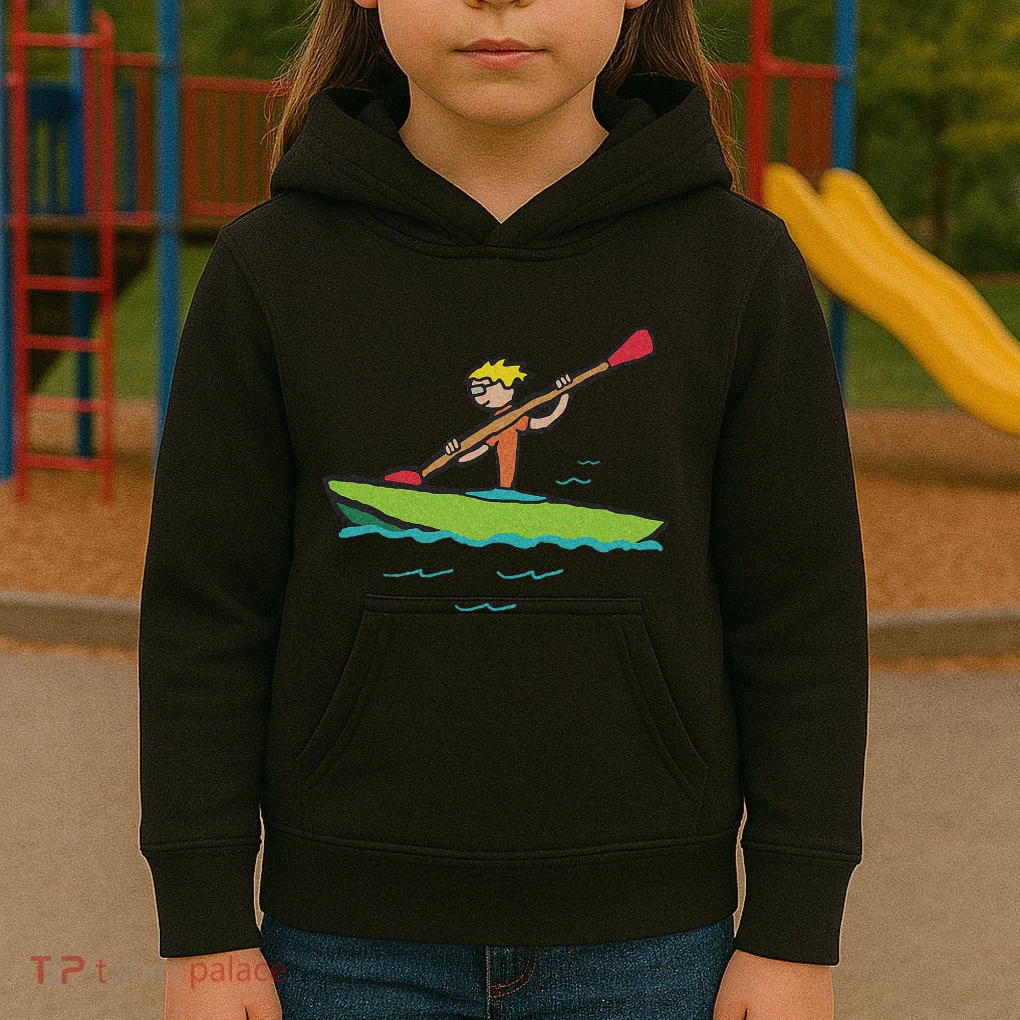 Kayaking Kayak Kids Hoodie