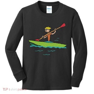 Kayaking Kayak Kids Long Sleeve Shirt