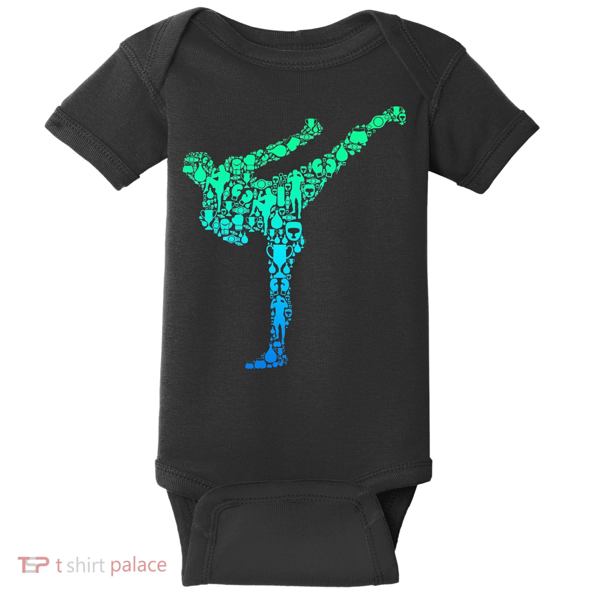 Kickboxing Kickboxer Karate Baby Bodysuit