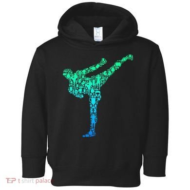 Kickboxing Kickboxer Karate Toddler Hoodie