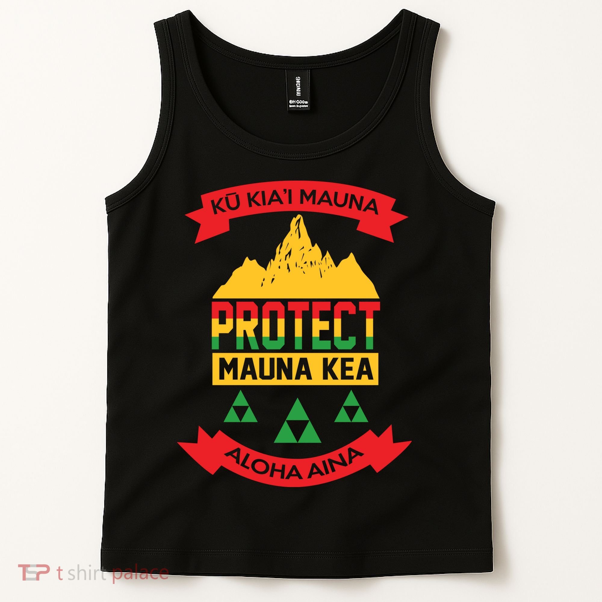 Ku Kia'i Mauna Protect Mauna Kea Aloha Aina Tank Top
