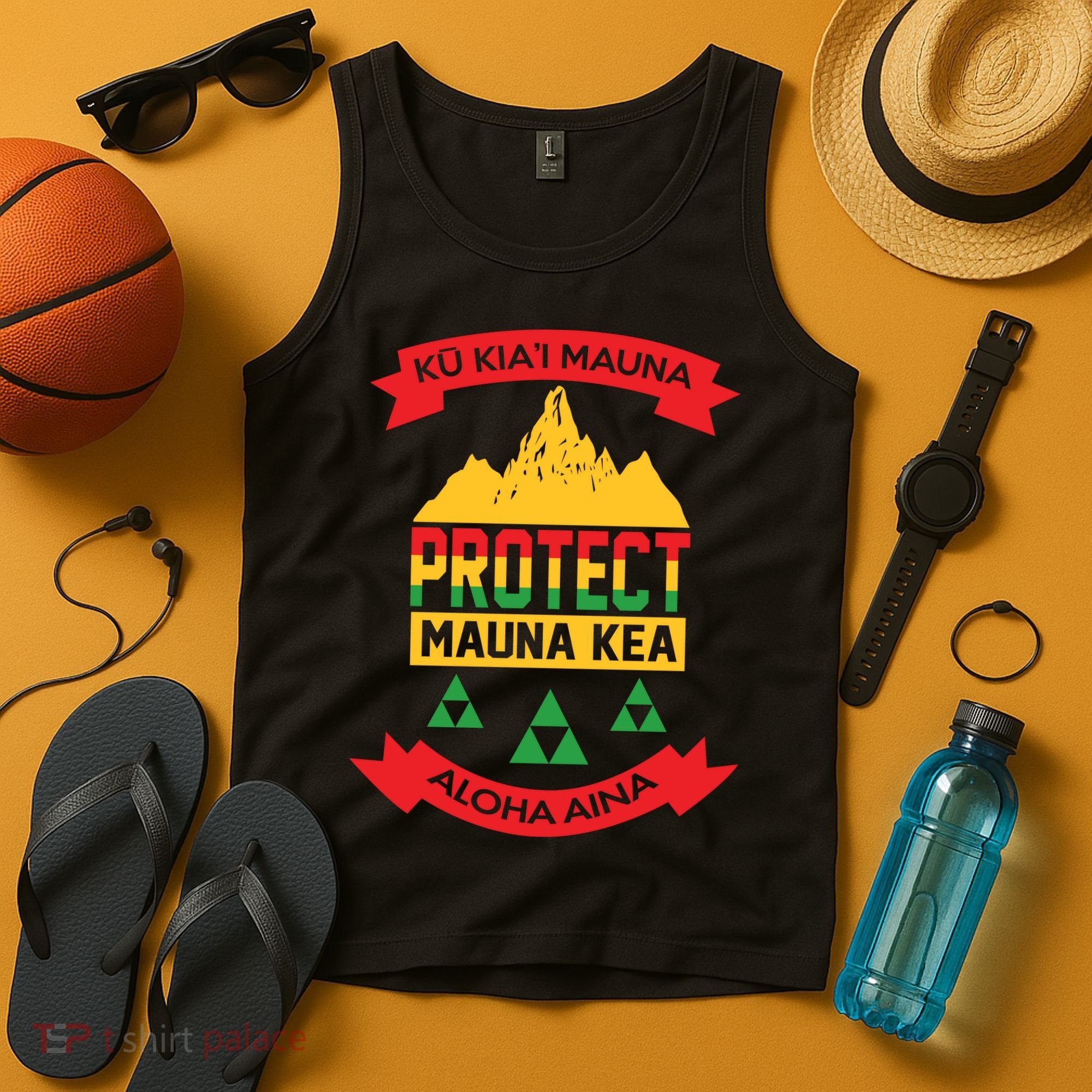 Ku Kia'i Mauna Protect Mauna Kea Aloha Aina Tank Top