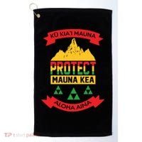 Ku Kia'i Mauna Protect Mauna Kea Aloha Aina Golf Towel thumb 0