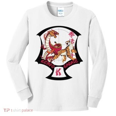 Kenpo Karate Martial Arts Self Defence Kids Long Sleeve Shirt