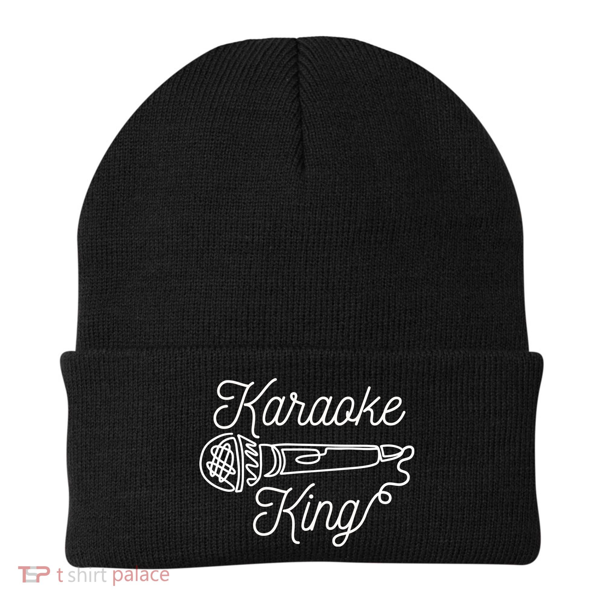 Karaoke King Microphone Musical Beanie