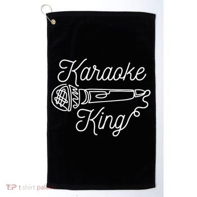 Karaoke King Microphone Musical Golf Towel