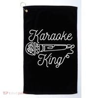 Karaoke King Microphone Musical Golf Towel thumb 0