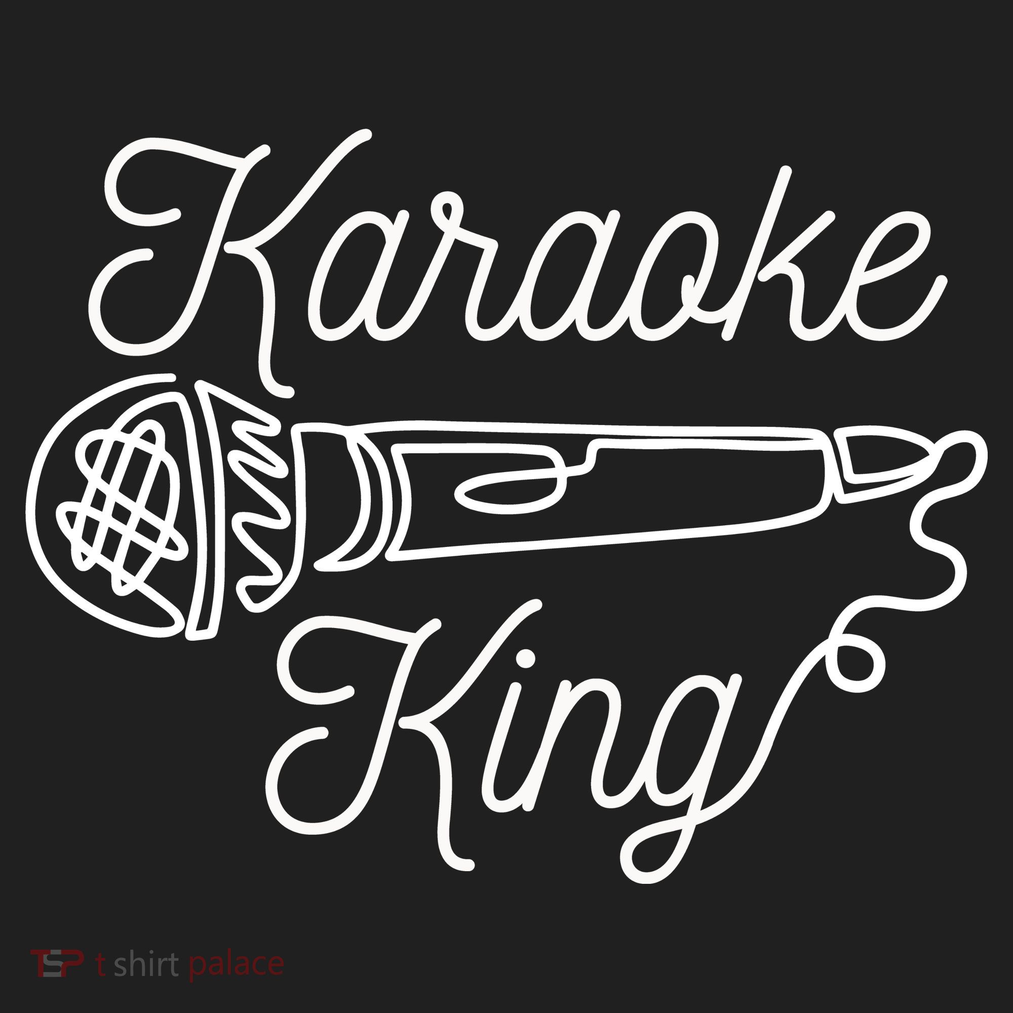 Karaoke King Microphone Musical Golf Towel