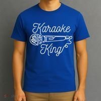 Karaoke King Microphone Musical T-Shirt thumb 3