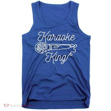 Karaoke King Microphone Musical Tank Top