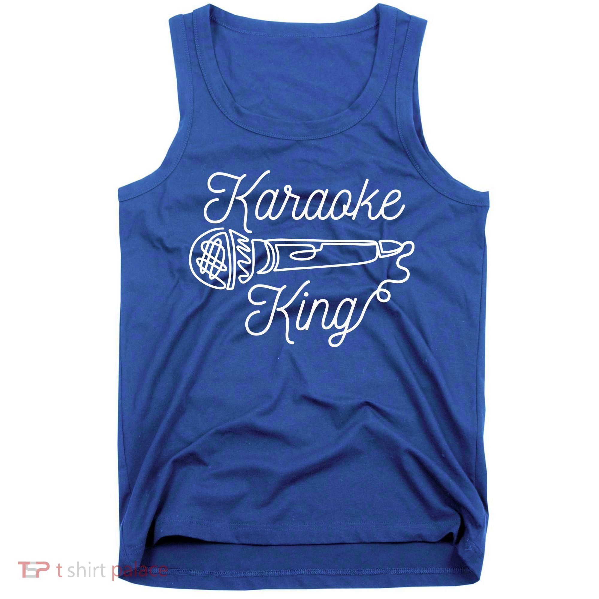 Karaoke King Microphone Musical Tank Top