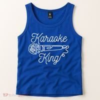 Karaoke King Microphone Musical Tank Top thumb 2