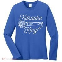 Karaoke King Microphone Musical Women's Long Sleeve Shirt thumb 0